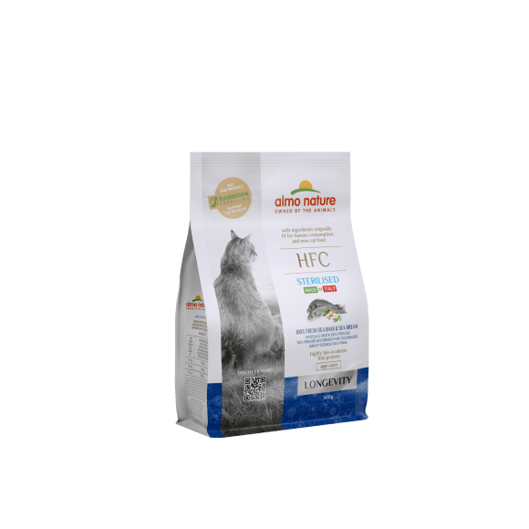 Almo Nature - Сухой корм для взрослых и пожилых стерилизованных кошек со свежей морской рыбой: Окунь и Лещ