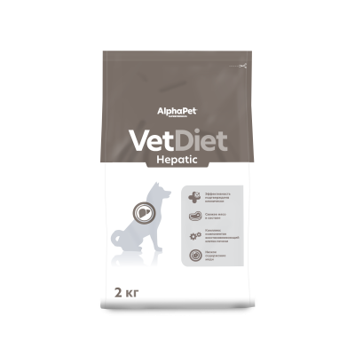 AlphaPet Vet Diet Hepatic - Сухой диетический корм для взрослых собак, при заболевании печени