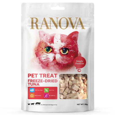 Ranova - Сублимированное лакомство для кошек, тунец, 50гр