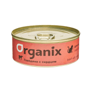 Organix - Консервы для кошек с говядиной и сердцем