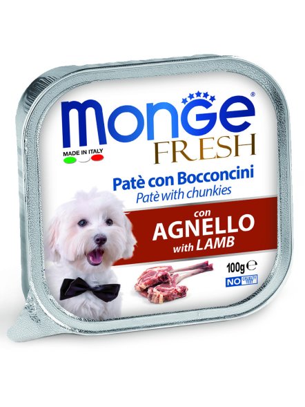 Monge Dog Fresh - Консервы для собак ягненок 100гр