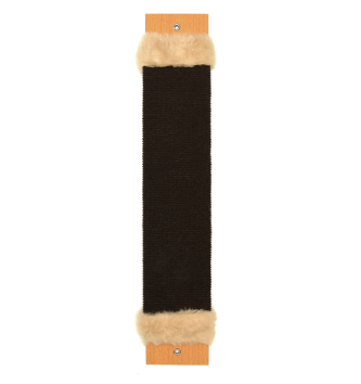 PetSHOP - Когтеточка настенная из ковролина, с мятной пропиткой, серая 50x9x1,5 см мех