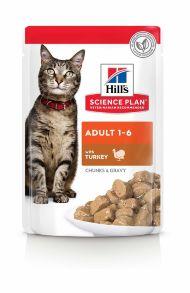 Hill's Science Plan Adult Turkey - Паучи для кошек с индейкой 85гр