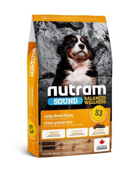 Nutram S3 Puppy Large - Сухой корм для щенков крупных пород 11,4 кг
