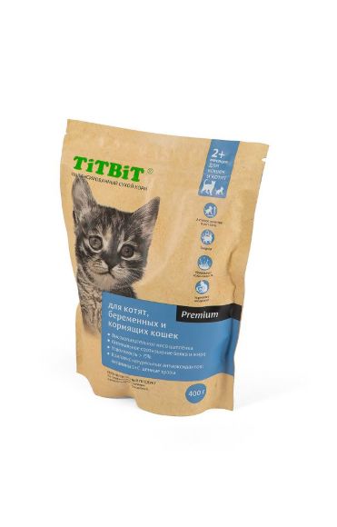 TitBit - Сухой корм для котят , беременных и кормящих кошек 400гр