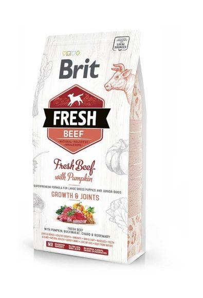 Brit Fresh - Сухой корм для щенков, с говядиной и тыквой