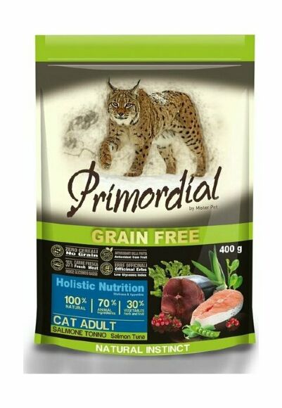 Primordial - Сухой корм для кошек беззерновой, лосось, тунец
