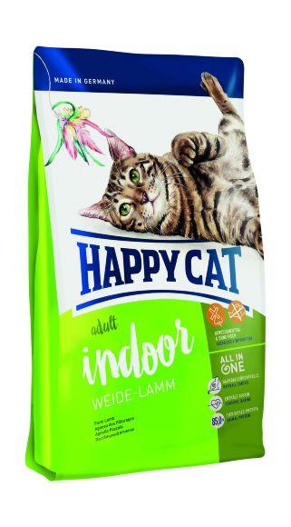 Happy Cat Indoor Weide Lamm - Сухой корм для домашних кошек, с ягненком