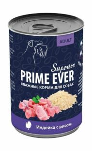 Prime Ever Superior - Консервы для собак, индейка с рисом, 400г