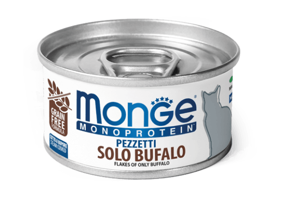 Monge Cat Monoprotein - Мясные хлопья для кошек из мяса буйвола 80г