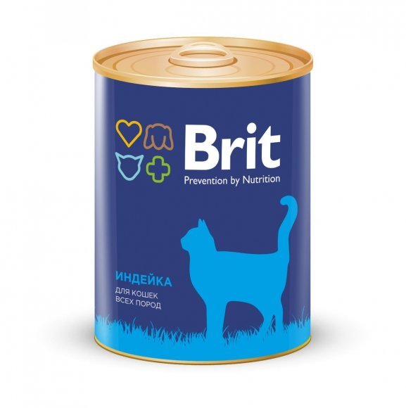 Brit Turkey - Консервы для кошек, с индейкой, 340гр