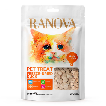 Ranova - Сублимированное лакомство для кошек, утка, 50гр