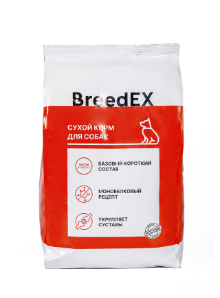 BreedEX - Сухой корм для взрослых собак средних и крупных пород, с Курицей и Рисом
