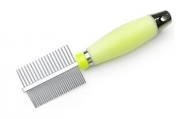 Pet Star - Расческа двухсторонняя, с силиконовой ручкой, 5*20 см