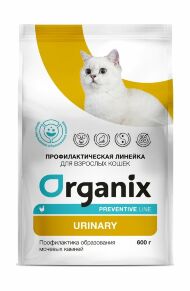 Organix Preventive Line Urinary - Сухой корм для кошек, Профилактика МКБ