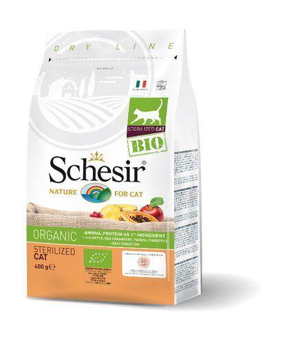 Schesir Bio Sterilized - сухой корм для стерилизованных кошек 400 гр