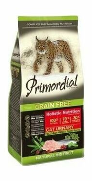 Primordial - Сухой корм для кошек с МКБ, беззерновой, индейка, сельдь