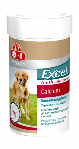 39573.580 8 v 1 - Excel Calcium - Kalcii dlya Sobak kypit v zoomagazine «PetXP» 8 в 1 - Excel Calcium - Кальций для Собак