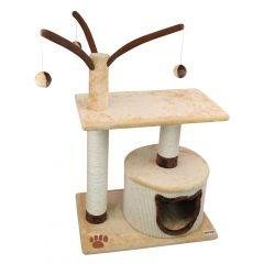 Dezzie - Дом-когтеточка  для кошек &amp;quot;Сакраменто&amp;quot;, 56*38*74см, сизаль,дерево