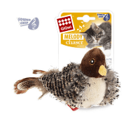 GiGwi - Игрушка Птичка со звуковым чипом, искусственный мех
