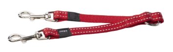Rogz Utility - Ремень-сворка для двух собак красный