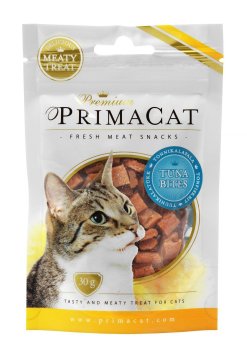 Prima Cat Fresh Meat Snacks Tuna bites - Лакомство для кошек из свежего тунца 30 гр.