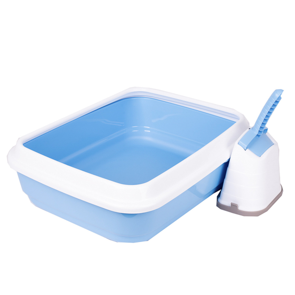 Imac - Туалет - лоток для кошек с совочком на подставке 50х40х15 см (DUO)