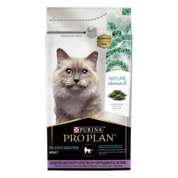 Pro Plan Nature Elements - Сухой корм для взрослых кошек, с индейкой
