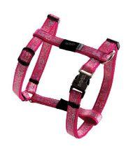 Rogz H-Harness - Шлейка для собак малых пород "Розовые косточки"