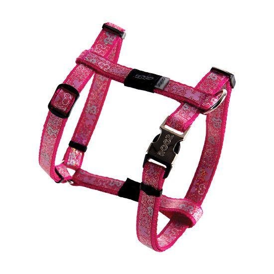 Rogz H-Harness - Шлейка для собак малых пород &amp;quot;Розовые косточки&amp;quot;