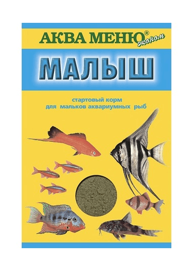 36475.580 Akva Menu "Malish" - Korm dlya virashivaniya malkov rib, 22 gr kypit v zoomagazine «PetXP» Аква Меню "Малыш" - Корм для выращивания мальков рыб, 22 гр