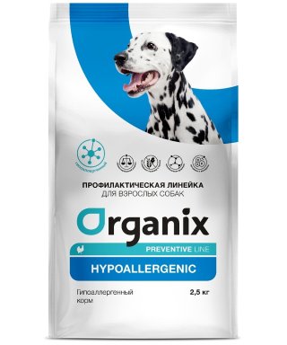 Organix Preventive Hypoallergenic - Гипоаллергенный сухой корм для собак (Профилактика)