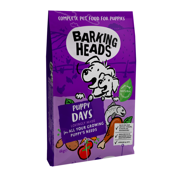 Barking Heads - Сухой корм для Щенков с курицей и лососем
