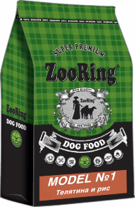 ZooRing Model №1 - Сухой корм для собак, с телятиной