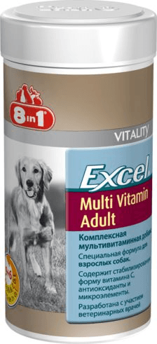 3155.580 8 v 1 - Excel Multi Vitamin Adult - Myltivitamini dlya vzroslih sobak 70 tab. kypit v zoomagazine «PetXP» 8 в 1 - Excel Multi Vitamin Adult - Мультивитамины для взрослых собак 70 таб.