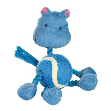 Trixie - Игрушка веревочная с теннисным мячом, 16 см