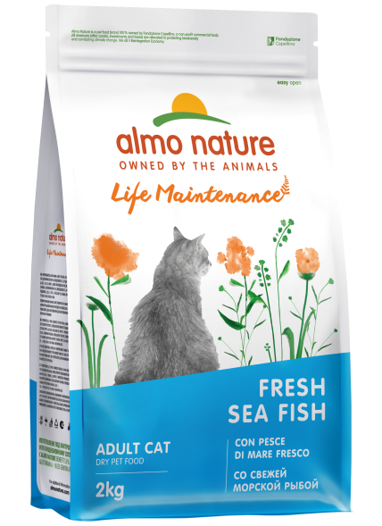 Almo Nature Холистик - Сухой корм для взрослых кошек, со свежей морской рыбой