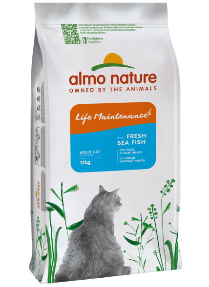 Almo Nature Холистик - Сухой корм для взрослых кошек, со свежей морской рыбой