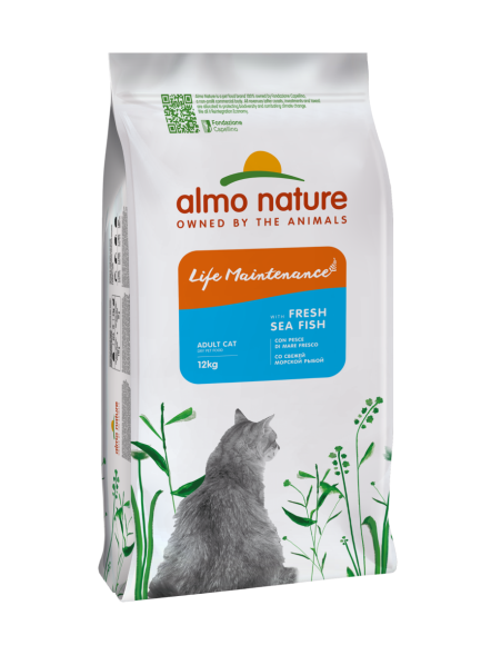 Almo Nature Холистик - Сухой корм для взрослых кошек, со свежей морской рыбой