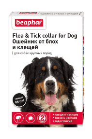 Beaphar Flea & Tick - Ошейник от блох и клещей для собак крупных пород