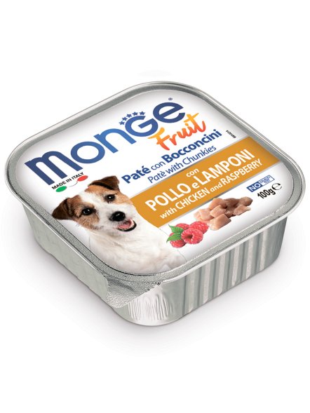 Monge Dog Fruit - Консервы для собак курица с малиной 100гр