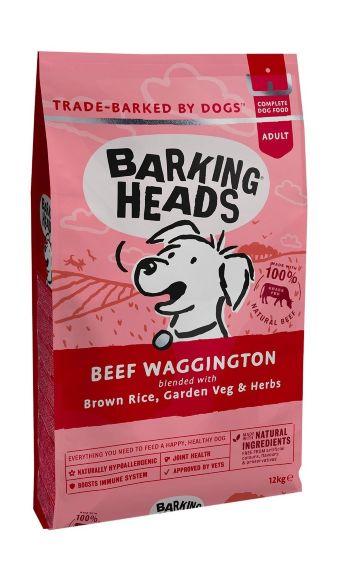 Корм для собак Barking Heads Beef Waggington, с говядиной и бурым рисом