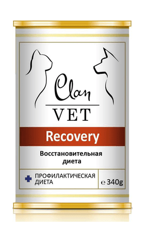 38753.580 Clan Vet Recovery - konservi dlya sobak i koshek v period vosstanovleniya 340 gr kypit v zoomagazine «PetXP» Clan Vet Recovery - консервы для собак и кошек в период восстановления 340 гр
