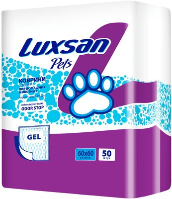 Luxsan - Пеленки для животных, 60*60 см (гелевый абсорбент), 50 шт