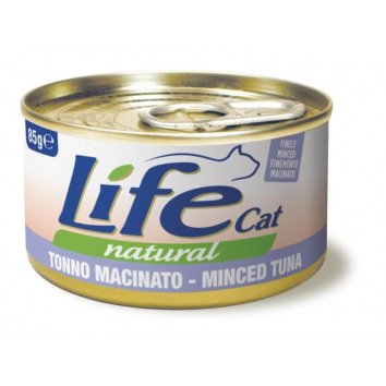 LifeCat - Консервы для кошек с рубленным тунцом в бульоне 85гр