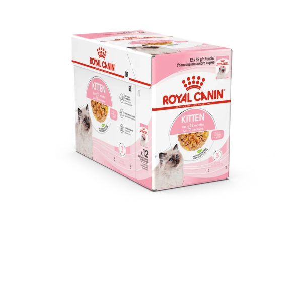 Royal Canin Kitten - Паучи для котят от 4 до 12 месяцев, в желе 85гр
