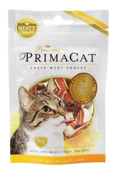 Prima Cat Fresh Meat Snacks Chicken twist bites - Лакомство для кошек из свежего мяса &amp;quot;куриные завитки&amp;quot; 30 гр.