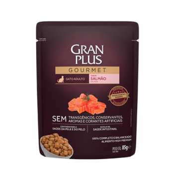 Granplus Castrado Salmao & Frango - Пауч для взрослых стерилизованных кошек, Лосось и цыпленок, 85гр
