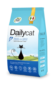Dailycat Adult Steri Lite Fish & Rice - Сухой корм для взрослых стерилизованных кошек с рыбой