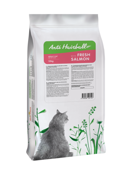 Almo Nature Холистик - Сухой корм для взрослых кошек, для выведения шерсти из желудка, со свежим лососем